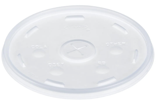 (PA-3050) Translucent Lid for 32oz Foam Cups, 100 Per Sleeve, 10 Sleeves Per Case, 1000 Lids Per Case; Goes with PA-0030