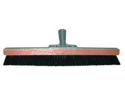 (CB-0691) 18" Black Nylon Carpet Brush, With Tapered Handle