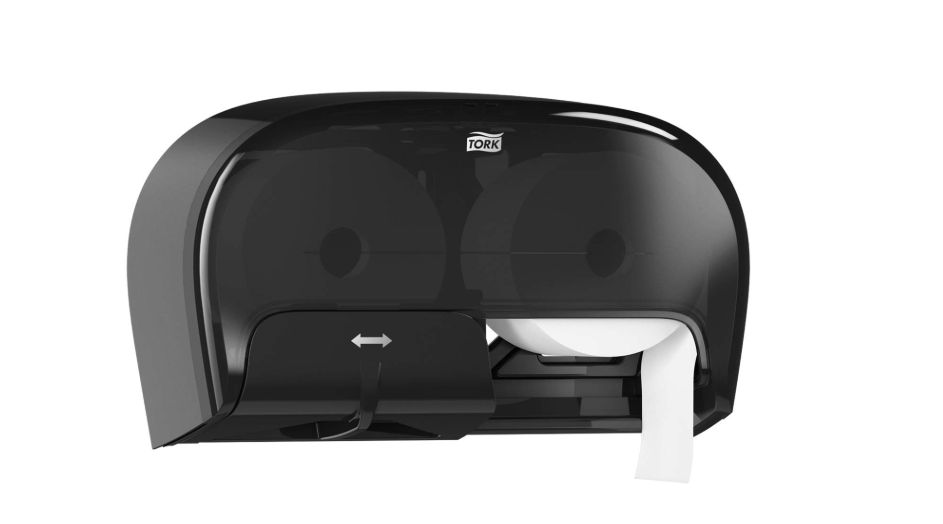 (CD-0420) Tork Opticore Double Roll Toilet Paper Dispenser (T10), Black FREE WITH Purchase