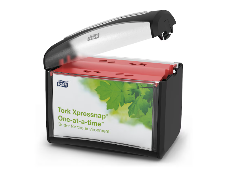 (CD-0720) Tork XpressNap N4 Tabletop Napkin Dispenser, Granite, Put Your Own info in Dispenser
