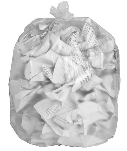 (CL-0290) Can Liner, 11 Gallon, 24 X 27 (6 MIC), (CLEAR) 50 Per Roll, 20 Rolls Per Case, 1000 Per Case (FOR LANL CUSTODIAL)