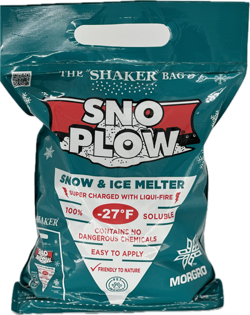 (CV-3020) (Sno Plow) Snow & Ice Melter, 10 lb SHAKER BAG., Environmentally Friendly