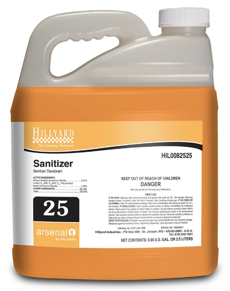 (LJ-1090)Arsenal 1, #25 Sanitizer, 2.5 Liter