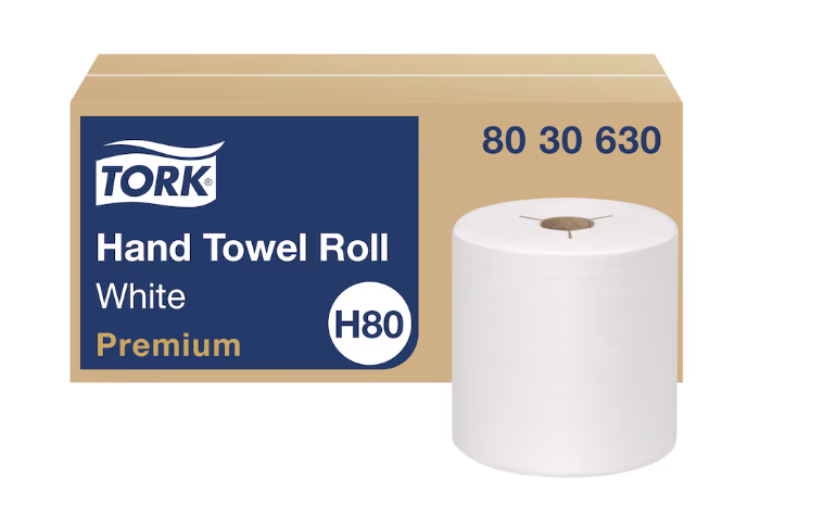 (PR-0670) (8030630) Tork Roll Towel, White, Premium Roll Towel, 8" x 600