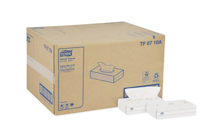 (PS-0040) - Tork Universal 100 Sheet 2-Ply Facial Tissue Box 30 boxes per case TF6710A
