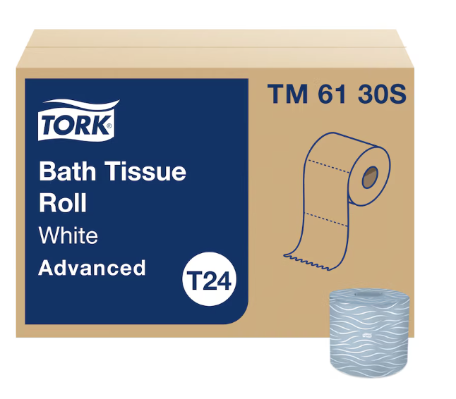 (PT-0070) Tork Advanced  Individually Wrapped 2-Ply Standard 500 Sheet Toilet Paper 48 rolls per case TM6130
