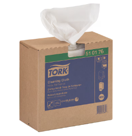 (PW-0460) Tork® General Purpose Cleaning Cloth, 8-7/16" x 16-1/8", White 10 boxes per case; 510176