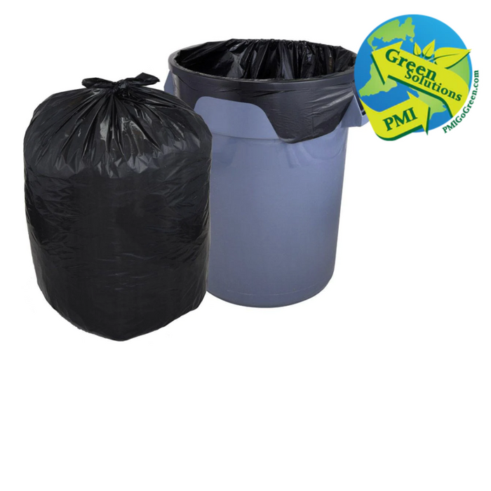 (CL-0820) Revolution Can Liner, Black, 38 x 58, 60 Gallon-PMI GREEN SOULTIONS