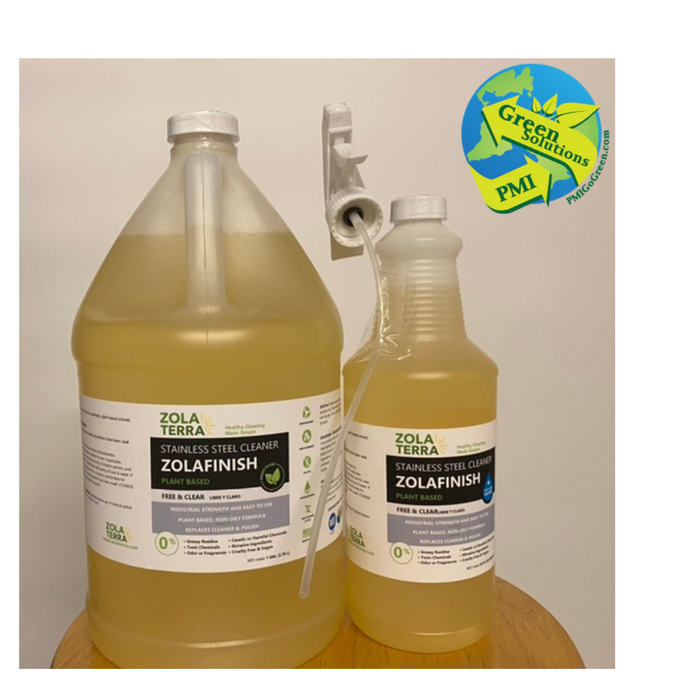 (LF-04XX) ** ZolaFinish Stainless Steel Cleaner PMI GREEN SOULTIONS