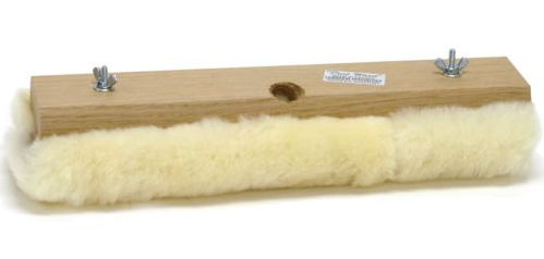 (CM-0810) *** 12" Wax Applicator, Block & Sleeve (Synthetic Lambswool)