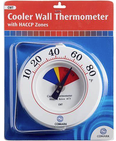(PA-8380) Cooler Wall Thermometer; +10ºF - +80ºF