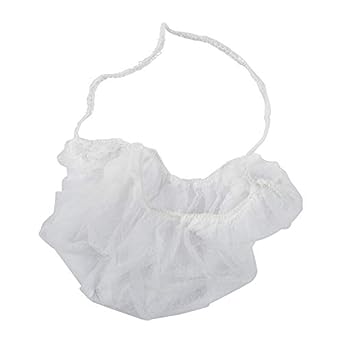 (PA-7810) White Latex Free Polypropylene Beard Protector