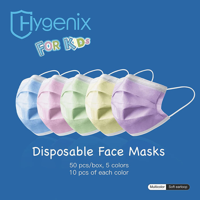 (CV-0680) Hygenix Children's Disposable Face Mask.