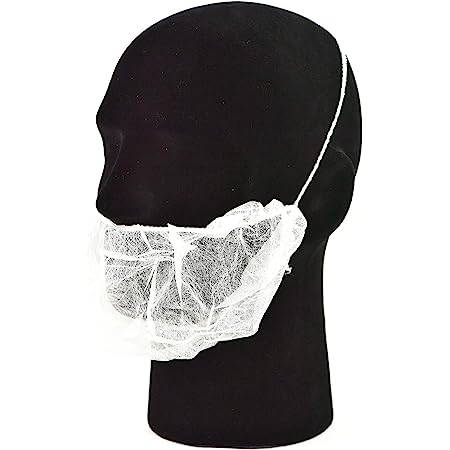 (PA-7810) White Latex Free Polypropylene Beard Protector