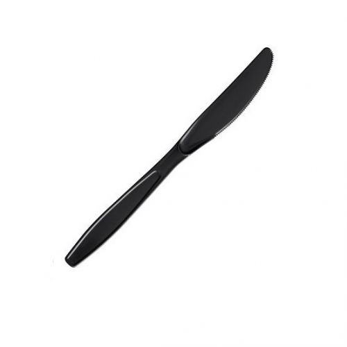 (PA-2310) Heavy Duty Plastic Knives, 50 Count, Black and or Yellow.