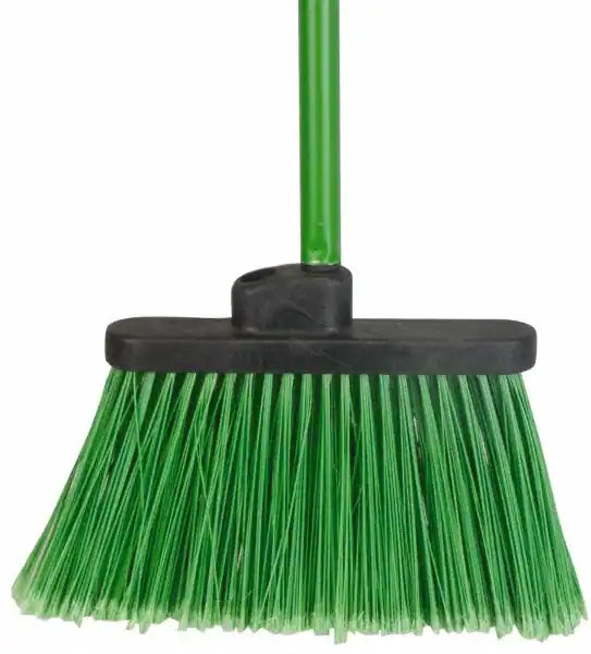 (CB-0340) Small Green Lobby Broom, Soft Bristle