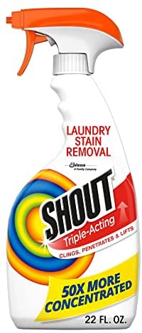 (CI-0895) SC Johnson Shout 22 oz. Triple-Acting Laundry Stain Remover Spray,