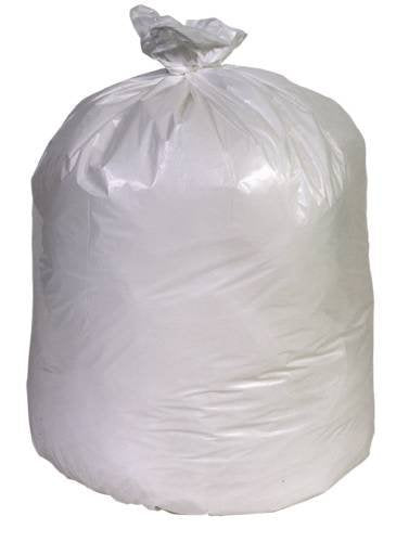 (CL-0210) Steel Flex Can Liner, White, 38 x 58, 60 Gallon .74 Mil