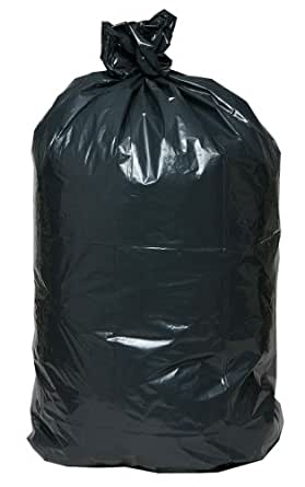 (CL-0700) Big City Can Liner, 33 x 39, 33 Gallon, Black, 1.7 Mil, 100 Per Case (LBR3339X4B)