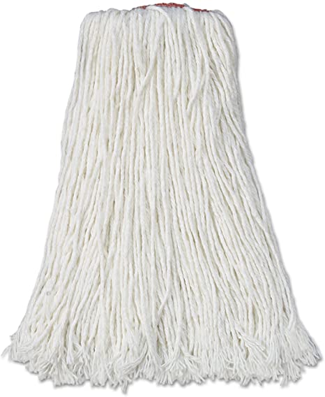 (CM-0125) Mop Head, White, Rayon, 24 oz