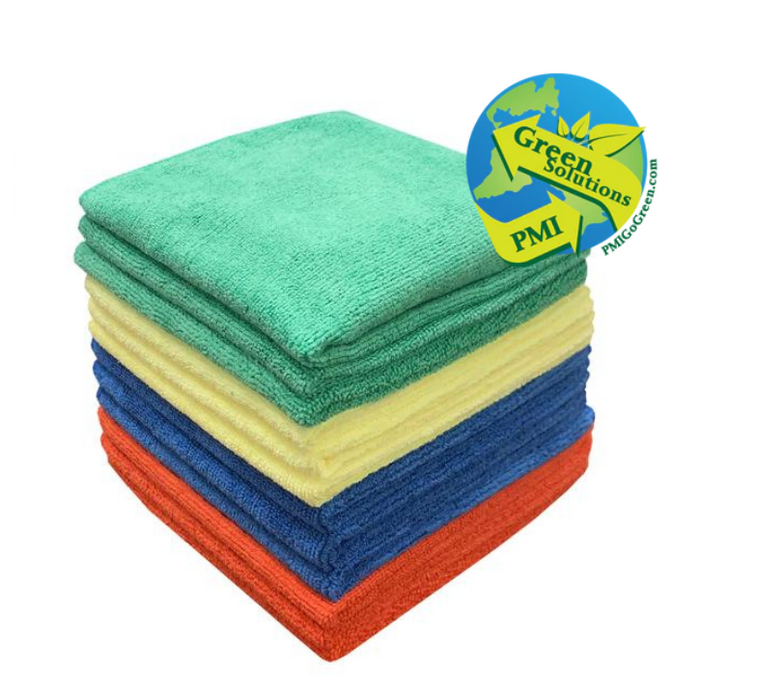 (CR-08XX) Microfiber Cloth, 16 x 16. PMI GREEN SOULTIONS