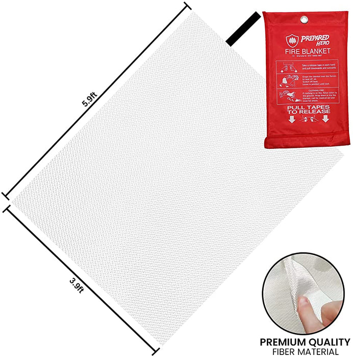 (CV-0740) ** XL Emergency Fire Blanket, 5.9ft x 3.9ft