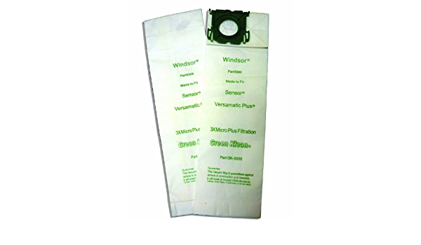 (CX-1030) Green Klean, Windsor Sensor/Versamatic Plus, XP 12,15,18, Triple Layer Bag