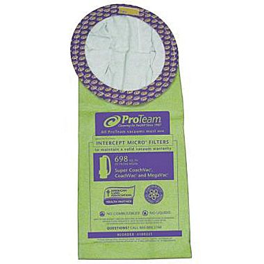 (CX-4900) ProTeam QuaterVac Micro Filter Vacuum Bags 6qt