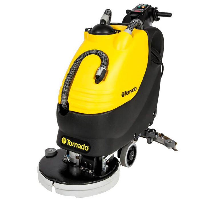 Tornado BD 20/11 20” Auto Scrubber with Pad Driver and Lead Acid batteries, 20” cleaning path, 31" Squeegee Width, 11 Gallon solution tank