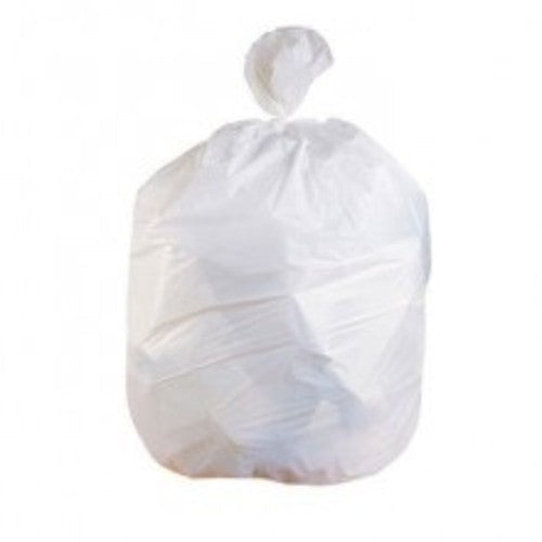 (CL-0060) Can Liner, Small, White, 24 x 32, 12-16 Gallon, 500 Liners Per Case, 10 Rolls of 50, .45 Mil,