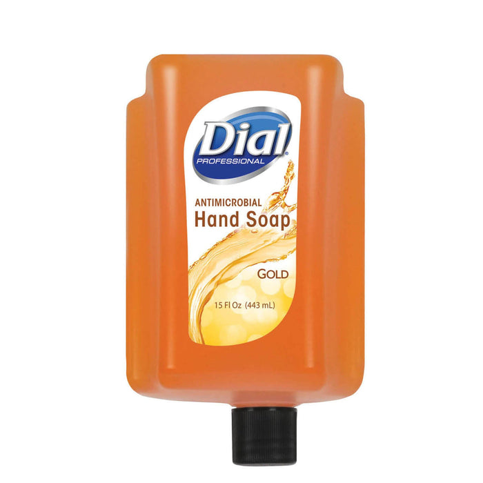 (CS-0770) Dial Liquid Hand Soap Gold Antimicrobial 15 oz. Refill