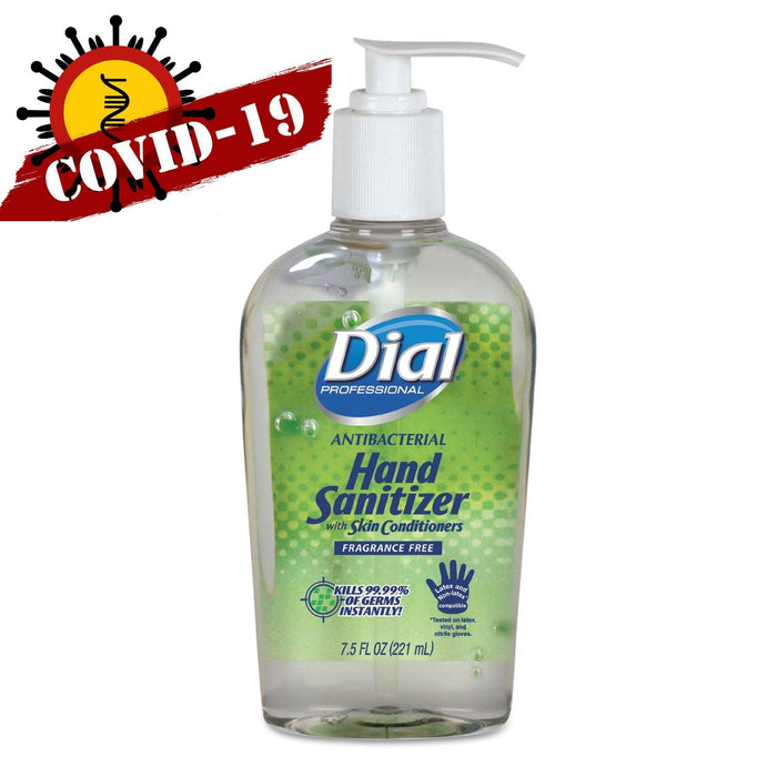 (CH-0090) Dial Hand Sanitizer with Moisturizers, 7.5oz Pump Bottle.