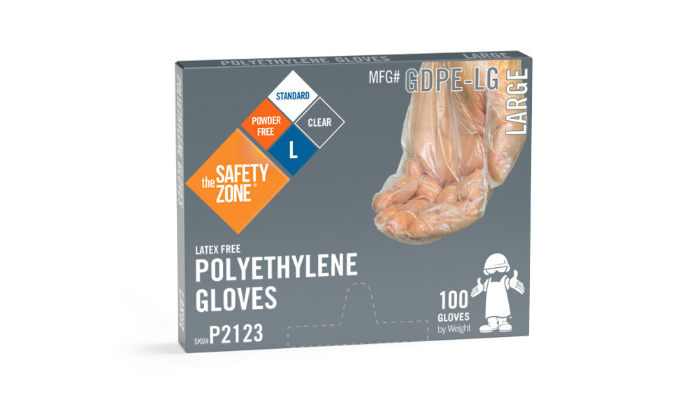 (CG-05XX) Clear Powder Free Polyethylene Gloves, 500 gloves.