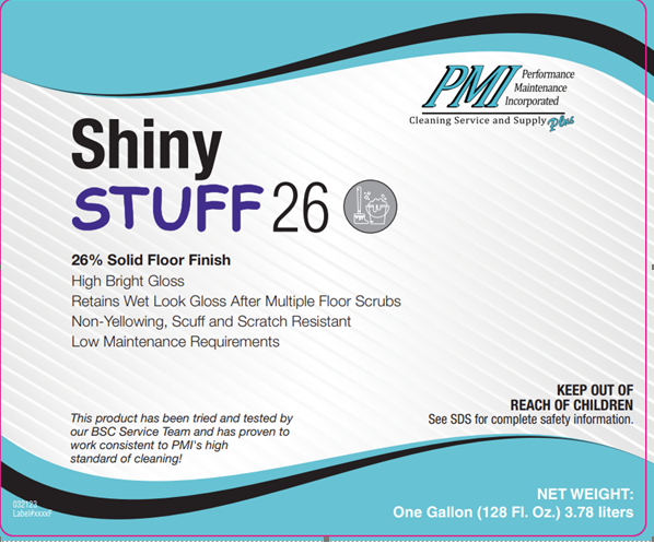 (LH-2400) PMI's Shiny Stuff 26 - 26% Solid Floor Finish (HUSKY)