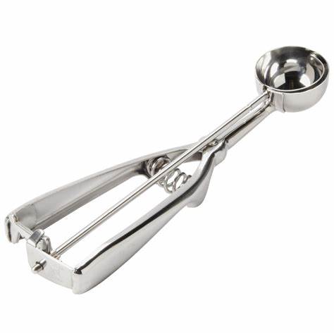 (PA-8077) #60 Round Stainless-Steel Squeeze Handle Disher, .56 oz