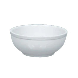 (PA-3820) Acopa 15 oz. Bright White Rolled Edge Stoneware Nappie Bowl