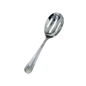 (PA-8074) Flatware Stainless Steel 11 1/4" Slotted Serving Spoon