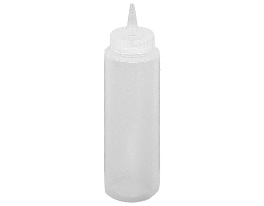 (PA-8210) 12 oz Squeeze Condiment Bottle, Clear, No Cap