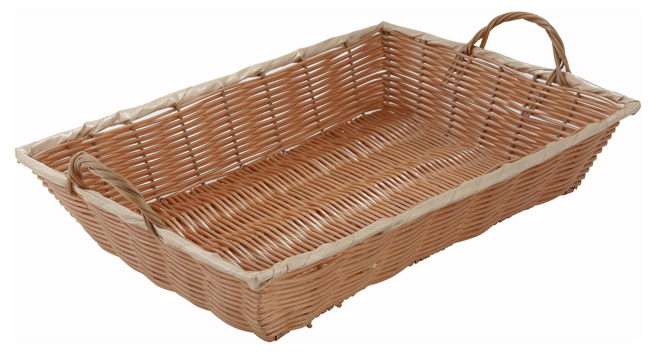 (PA-8470) Basket Natural Woven 16" x 11 1/4" x 3 1/8" Rectangular