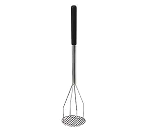 (PA-8890) Winco 5"x 24.5" Round Potato Masher, Poly Propylene Handle