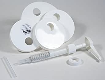 (PA-9609) Condiment Pump Kit with Adjustable Pump and 5 Lids