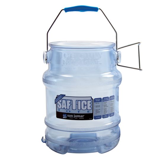 (PA-9720) Saf-T-Ice Shorty Ice Tote, 5 Gallon, Holds up to 20 lb. of ice