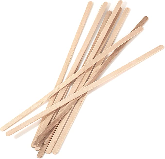 (PH-1510) Coffee Beverage Stirrers, Wood, 7.5"