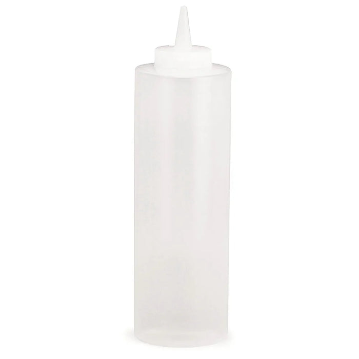 (PA-8180) Plastic Squeeze Squirt Bottle, 16 oz. with Attached Cap