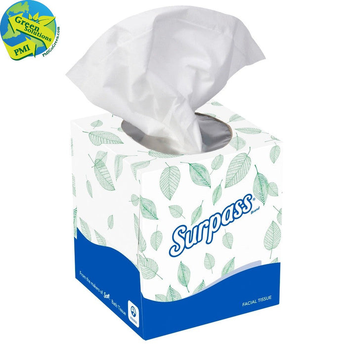 (PS-0050) Surpass Facial Tissue, 2 ply, 110 Sheets, EcoLogo FSC (2132)-PMI GREEN SOULTIONSu