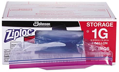 (PA-9460) Ziploc Gallon Storage Bags, 250/1.75 MIL