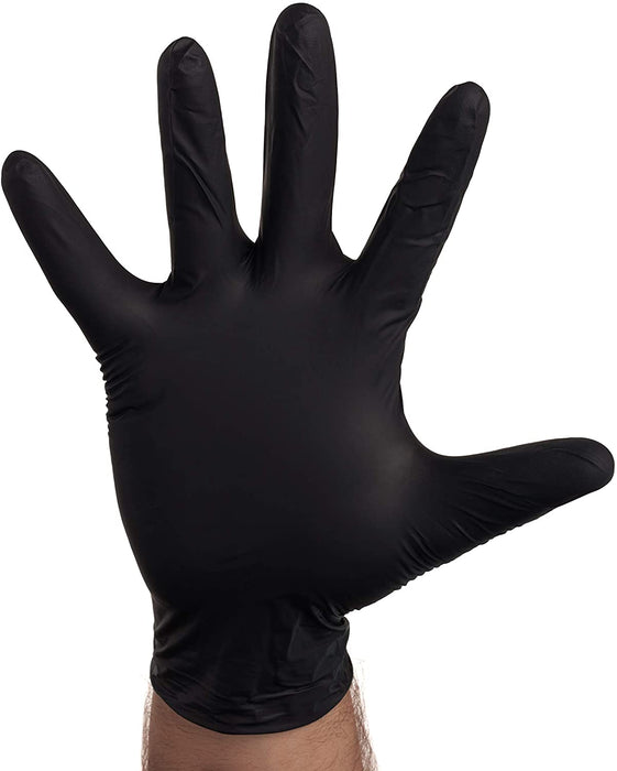 (CG-01XX) Nitrile Glove, 5 Mil, Black Powder Free, 100 per Box, 10 boxes per case 200BLK