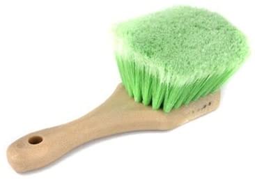 (CB-0500) **** Utility Scrub Brush, Green Flagged Poly, Short Handle