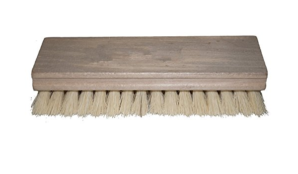 (CB-0560) Oblong Scrub Brush, White Tampico