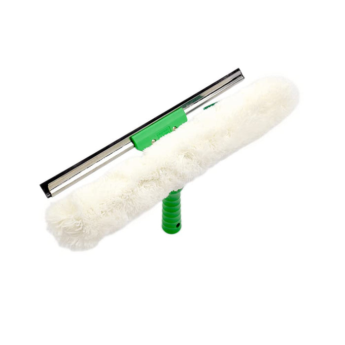 (CC-0170) 14" Vice-Versa Window Squeegee, Washable Cotton Blend Cloth